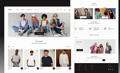 Vrigo - A Clothing Website design ui ux website