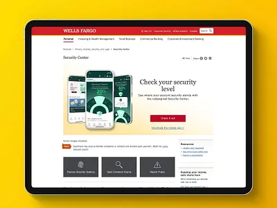 Wells Fargo Brand Identity Modernization and Enhancements interaction design irise sketch ux design