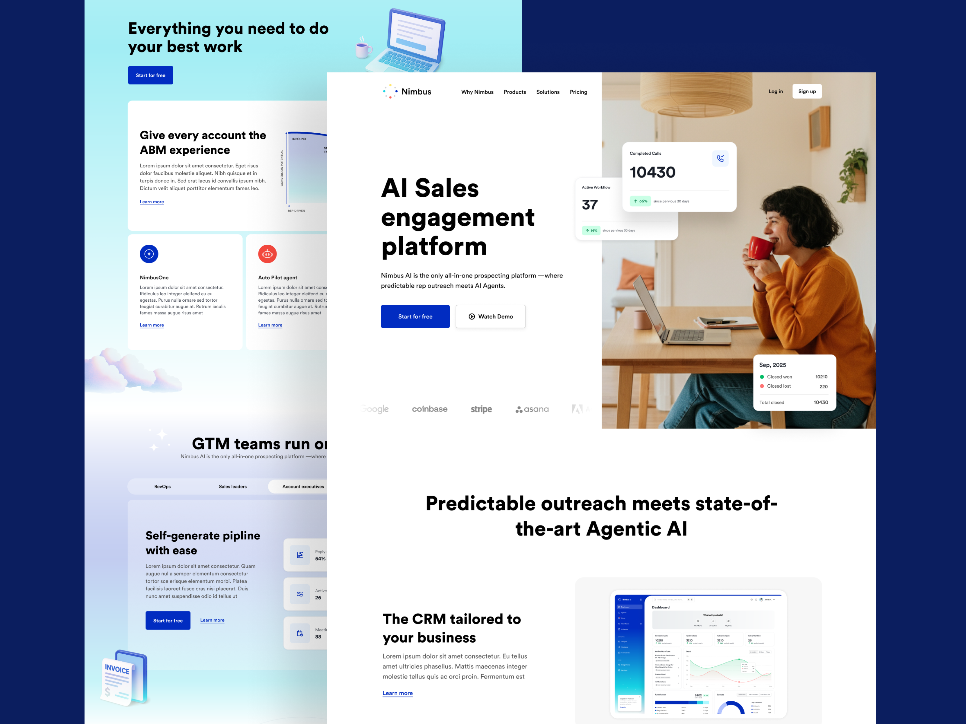 Example of Goal Driven Landing Page Design