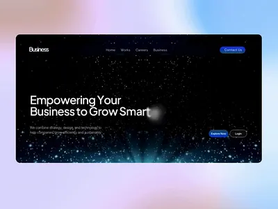Business Hero Section framer hero section ui ui ux ux web design website