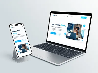 Landing Page - HNG Learn bootcamp hng learn internship landing page learning learning platform ui ui design uiux ux design web design website website project