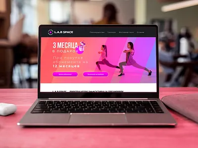 Landing page for a sports club promotion branding graphic design logo ui ux