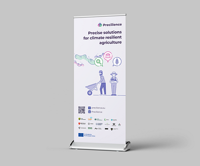 Roller Banner: EU Horizon Project agriculture banner boreal climate climate change design environment environmental illustration print roller banner stand up banner