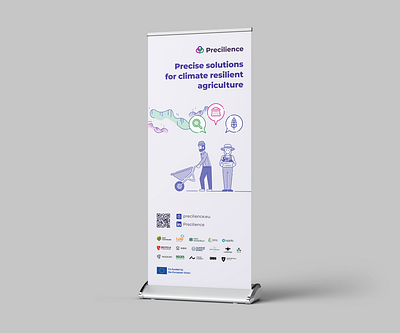 Roller Banner: EU Horizon Project agriculture banner boreal climate climate change design environment environmental illustration print roller banner stand up banner
