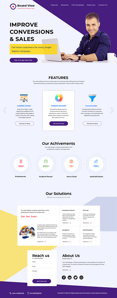 Web Template branding design graphic design illustration layout logo ui web template website