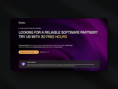 Software Agency Landing Page Hero | Web Design & UX ai company