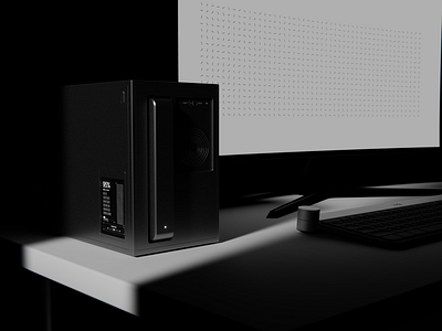 3D PC Case Exploration 3d pc product render