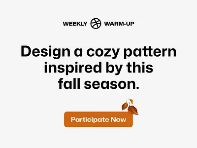 Design a Pattern Inspired by Fall Season 🍂 autumn autumn pattern community design dribbble dribbbleweeklywarmup fall fall pattern illustration pattern prompt weekly warm up