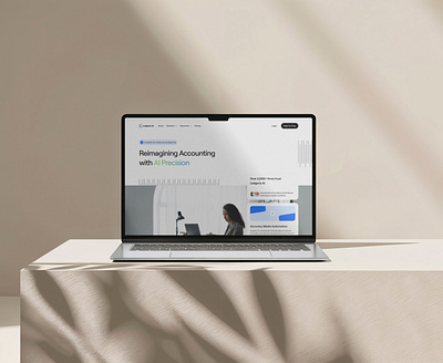 Ledgerly AI - Landing page accounting ai contra contra challenge figma firm landingpage web design webdesign