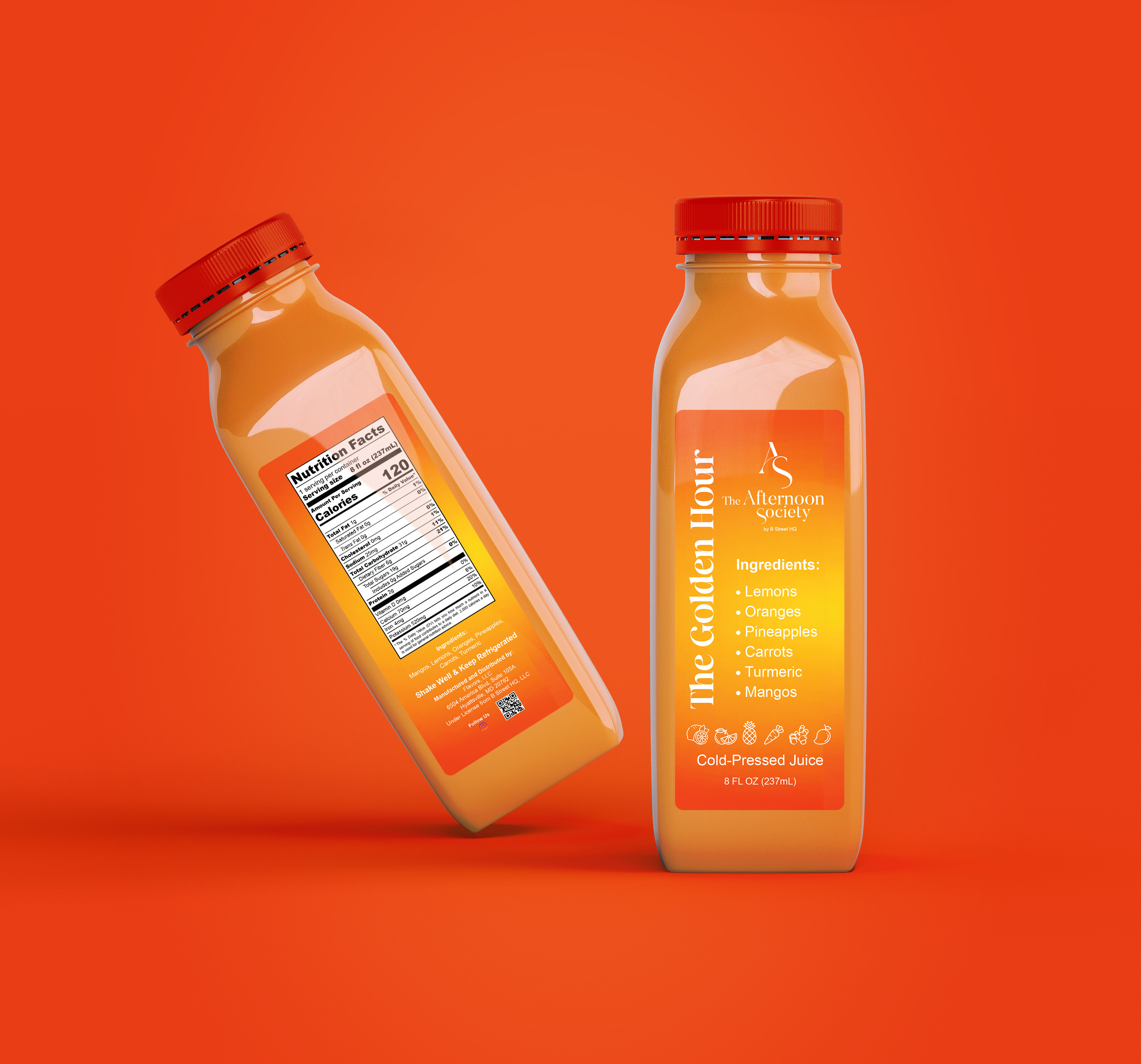 Juice Bottle Label Pacakging Design 8 oz bottle apple juice bottle label branding clean design food packaging design graphic design juice bottle label design juice bottle mockup label packaging design mango juice new bottle label design new label design orange color pineapple juice print design product label template the golden hour juice label vector design