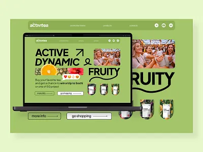 Tea shop concept design branding colors design design concept landing logo lp tea ui web web design