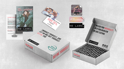 No Label Concept - School project branding graphic design logo packaging typography vector