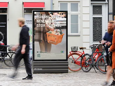 Lokalt er bare dansk - School project branding campaign design graphic design