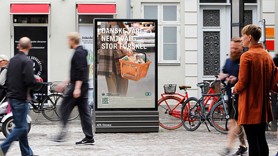 Lokalt er bare dansk - School project branding campaign design graphic design