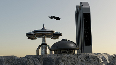 Sci Fi World 2 3d animation design graphic design illustration