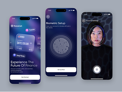 Banking Mobile App - UX UI Design admin app application banking branding card card ui finance financial app ios mobile app logo mobile mobile app mobile banking money saas saas application ui uiux