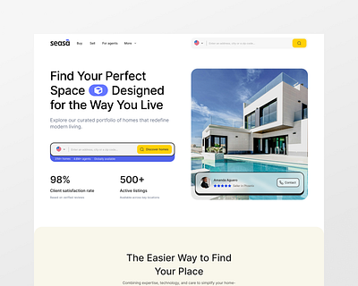 Smart Property Platform — Where Real Estate Meets Technology above the fold design conversion landingpage property marketplace property platform property search proptech real estate real estate tech real estate website saas design user engagement user experience web