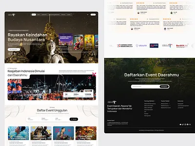 Wonderful Indonesia: Clean UI Exploration for Local Events kemenparekraf