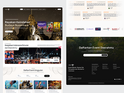 Wonderful Indonesia: Clean UI Exploration for Local Events kemenparekraf