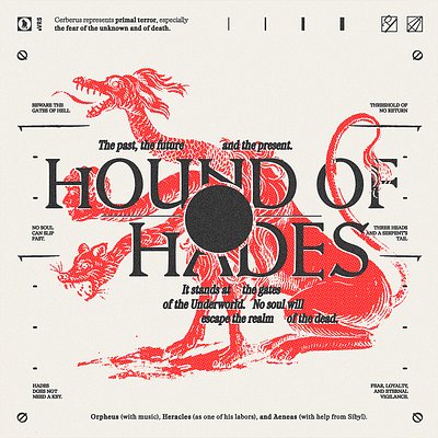 Hound of Hades graphic design image creation