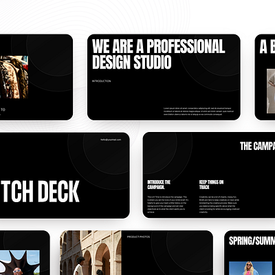 CANVA BOLD MINIMALIST PITCH DECK DESIGN