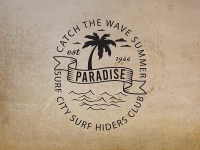 Graphic retro summer t-shirt design branding custom t shirt design graphic design graphic t shirt graphic tee illustration logo logo design paradise surf club retro summer t shirt summer paradise graphic t shirt t shirt design tee vector vintage surf design