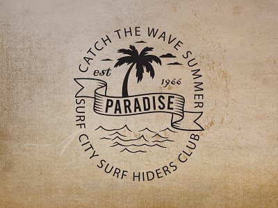 Graphic retro summer t-shirt design branding custom t shirt design graphic design graphic t shirt graphic tee illustration logo logo design paradise surf club retro summer t shirt summer paradise graphic t shirt t shirt design tee vector vintage surf design