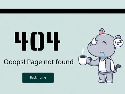 Error Page | Daily UI 008