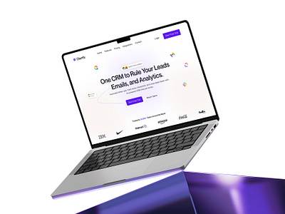 Cliently – CRM Website for Smarter Lead Management. bento design design graphic design management ui minimal modern ui saas saas landing saas tool saas website team team management tool ui ui design uiux web design web landing website website design