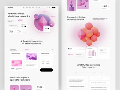 NeuroMedix: AI-Powered Healthcare Platform | Modern Medical SaaS ai health assistant ai healthcare website ai powered website artificial intelligence design business healthcare ui digital health platform future healthcare ui healthcare interface healthcare web design machine learning ui medical saas website modern saas interface uiux healthcare web ui design