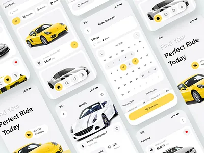 Car Rental App Concept app app design auto booking car car car rent service car rental app mobile mobile app mobile ui new ui design rent splash screen ui