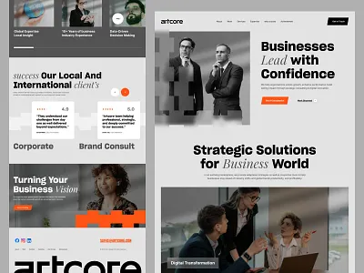 Consultancy Agency - web design - landing page agency blod clean consultancy consultancy agency consultancy studio homepage landing page landingpage design minimal minimalist website modern professional ui design ui ux design web design website design website mockup website ui design