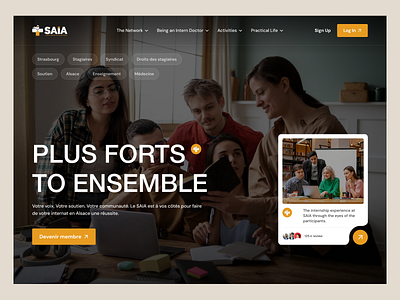 SAIA- Education Website for Medical Intern e learning edtech edtech website education platform education website hire web designer homepage design landing page logo design medical education medical education website online education product design wavespace web app ui web design web page ui website website concept website layout