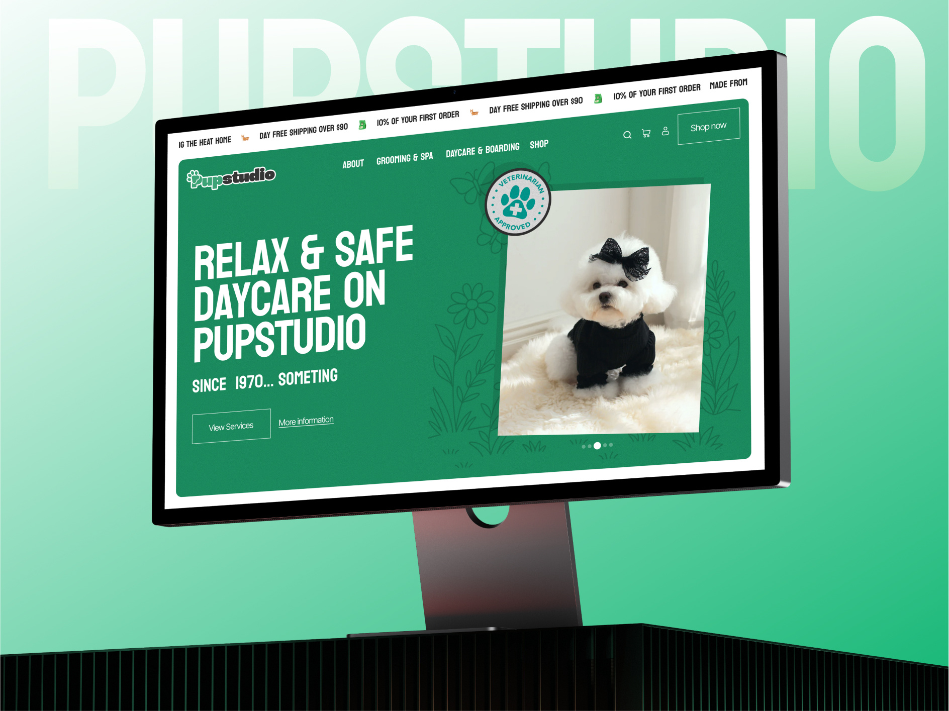 Modern Pet Care Website Design animal care clean ui design dog breeds dog care website ecommerce landing page luxury pet care website modern website design pet adoption website pet care pet care website design pet food pet grooming ui pet landing page pet shop pet website shopify website ui ux web design