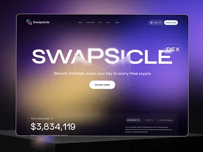 Swapsicle — AI Web3 Automation Landing Page ai ai landing page ai website aiin web3 automation automation website crypto landing page landing page web design web3 website