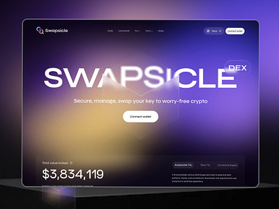 Swapsicle — AI Web3 Automation Landing Page ai ai landing page ai website aiin web3 automation automation website crypto landing page landing page web design web3 website