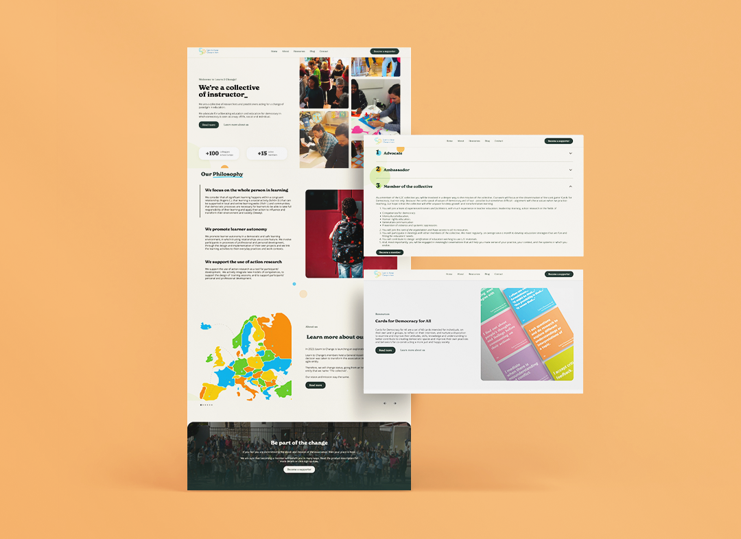 Learn to Change's Website branding design graphic design logo ui ux web design