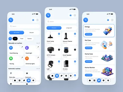 Smart Home Mobile App Device Control ac ai app design automations control home controller app controls electronics home monitoring lamp mobile app mobile ui security smart ac smart device smart home smart home app technology ui ux