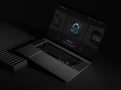 Symmetry - Website Desktop 3d carrousel dark mode design interactive modern ui ui design ux design web design website