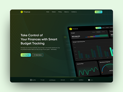 SaaS Landing Page dashboard design saas saas app saas landing page saas website task management web web design website