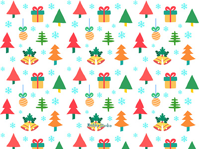 Holiday Jumble Collection baubles christmas gifts art christmas pattern christmas trees holiday pattern jingle bells snowflakes