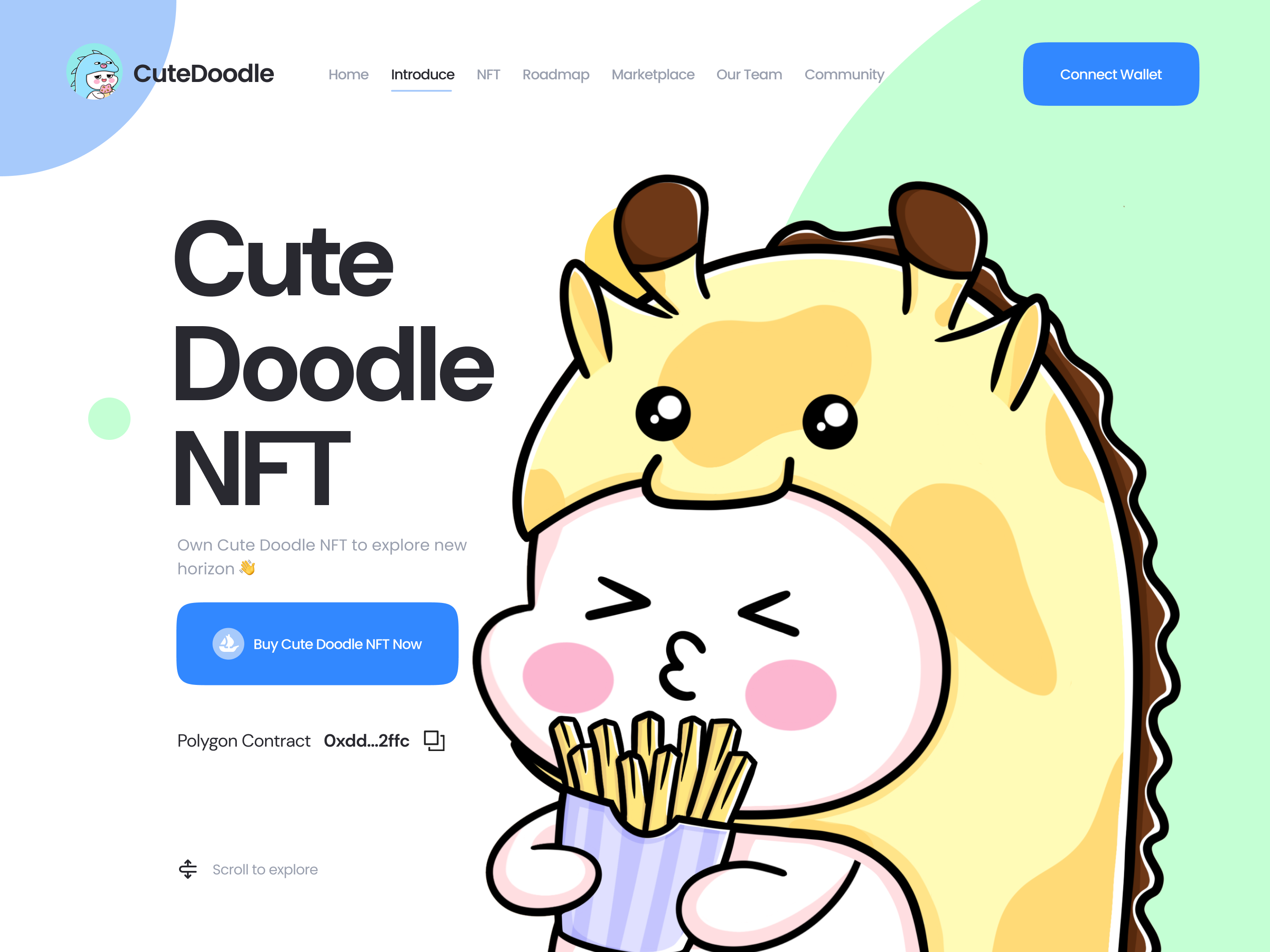 NFT Blockchain Landing Page block blockchain character landing page meme nft ui ui design web design website