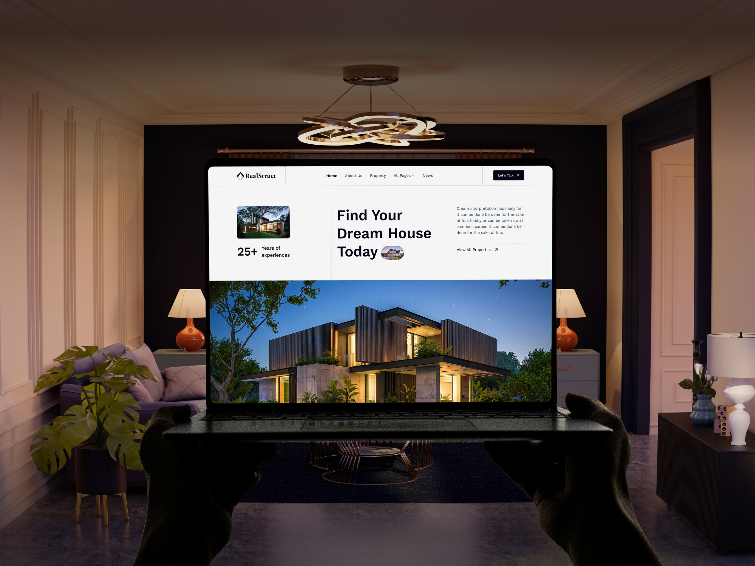Example of Modern Website Landing Page UI/UX Design