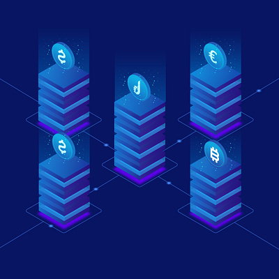 Data to Money — Turning Insights into Motion abstract domain illustration art lottie server technical illustration web hosting web illustration web lottie animation