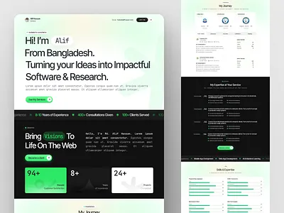 Portfolio Website design developer portfolio figma portfolio professional portfolio ui uiux ux web design website