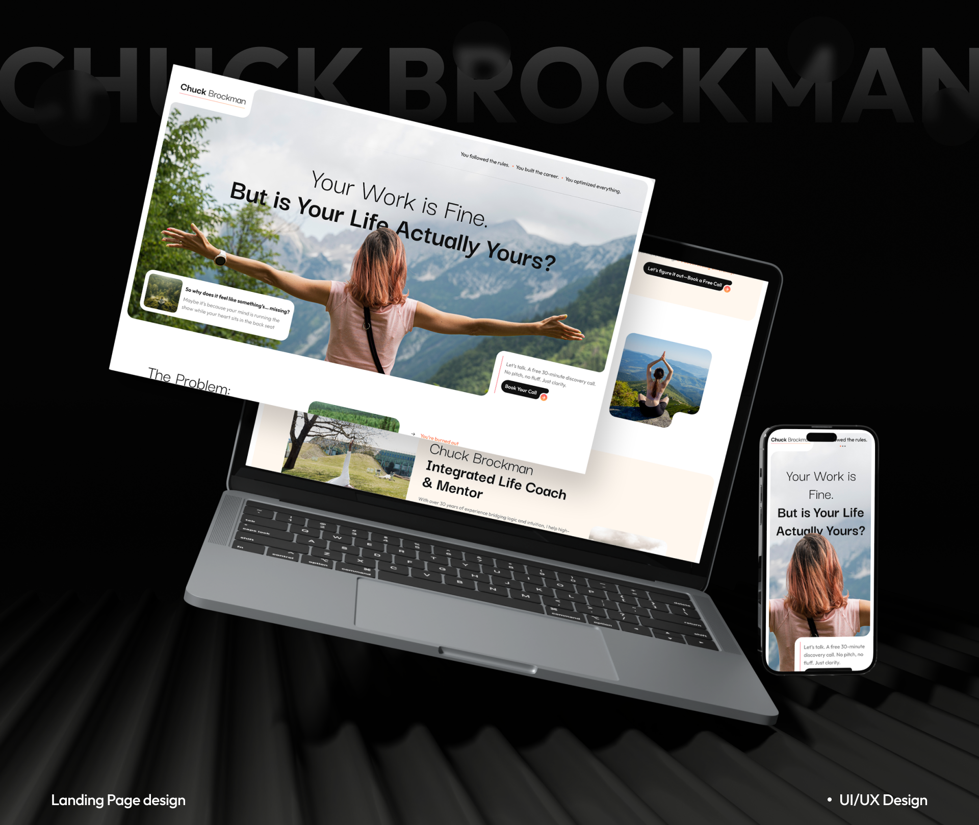 Life Coach Landing Page Design figma figma website design landing page ui uiux web design website website design