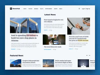 News Website design news news website product trends ui ui design uiux updates ux ux design web web design website