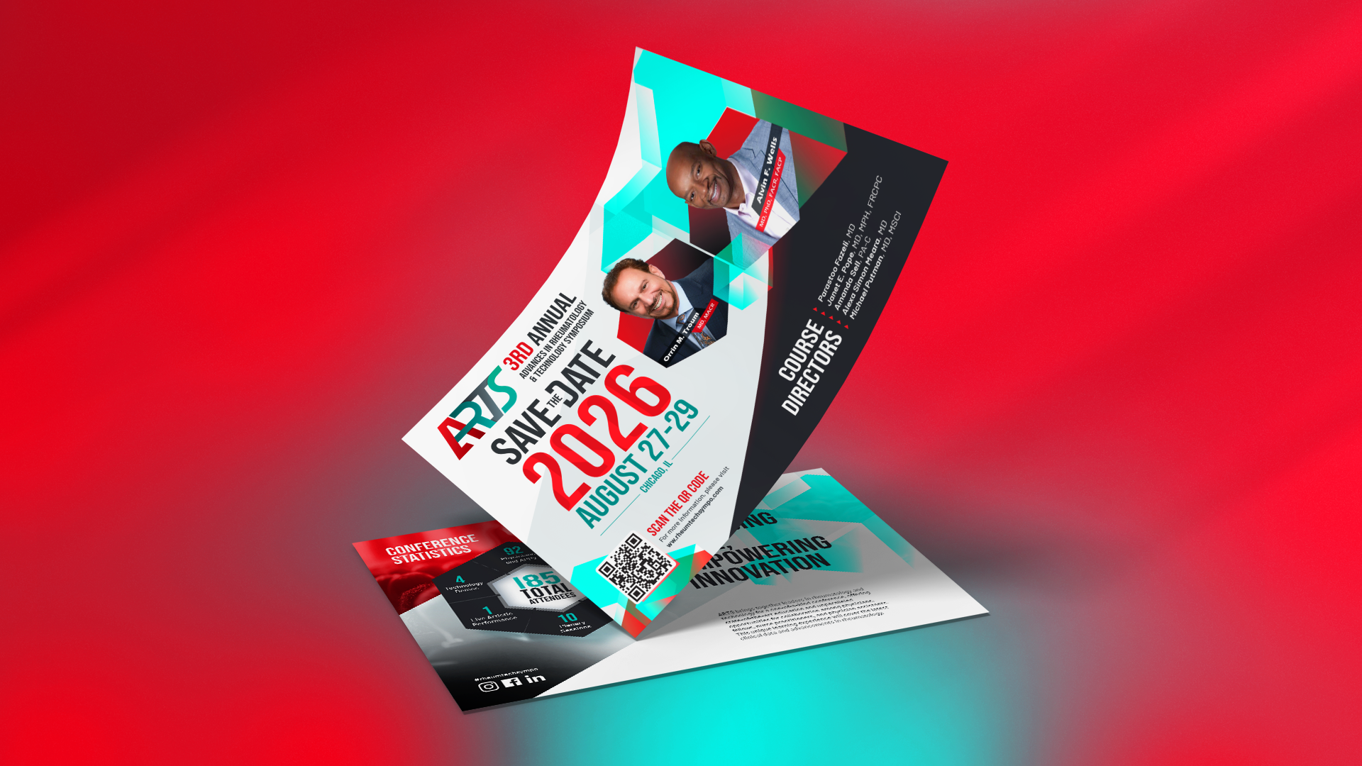 Post Card art design flyer freelancer graphic design handout illustration infographic medical postcard symposium