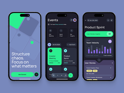Eventio – Smart Event Planning App apple bold calendar clean colorful events ios liquid glass management mobile app team ui