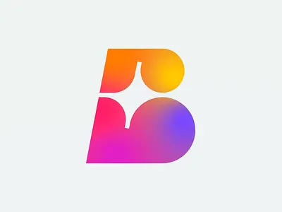 Letter B, Star, AI - Logo design, Branding, Monogram ai ai logo branding gradient colors gradient logo icon letter b letter b logo lettering logo logo design logotype minimalist logo modern logo monogram simple logo star star logo typography
